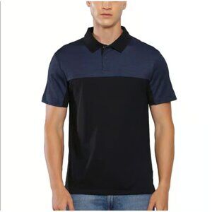 Calvin Klein Men's Polo Short Sleeve Shirt Size XXL Blue And Black